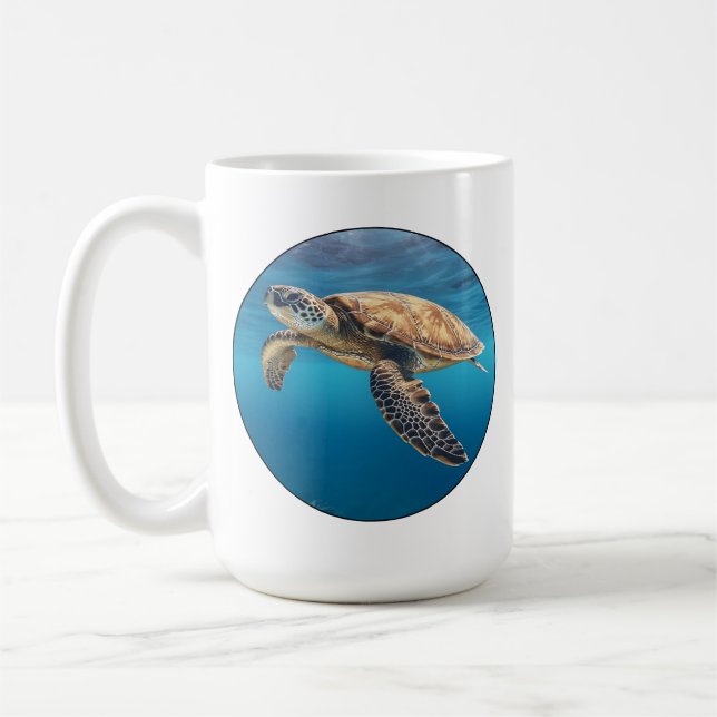 Sea Turtle Coffee Mug (Left)