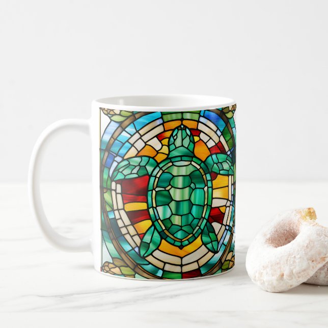 Sea Turtle Coffee Mug (With Donut)