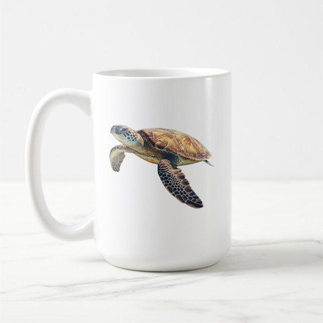 Sea Turtle Coffee Mug (Left)