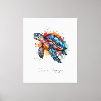 Sea Turtle Colourful Coastal Wall Decor