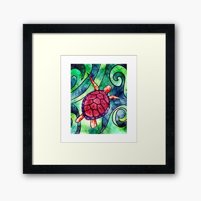 Sea Turtle Colourful Tropical Poster (Creator Uploaded)
