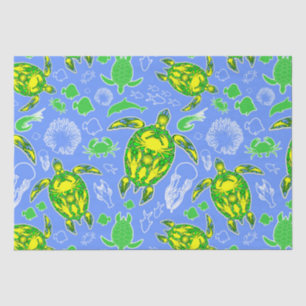 Sea Turtle Coral Reef Marine Life Symbol  Tissue Paper