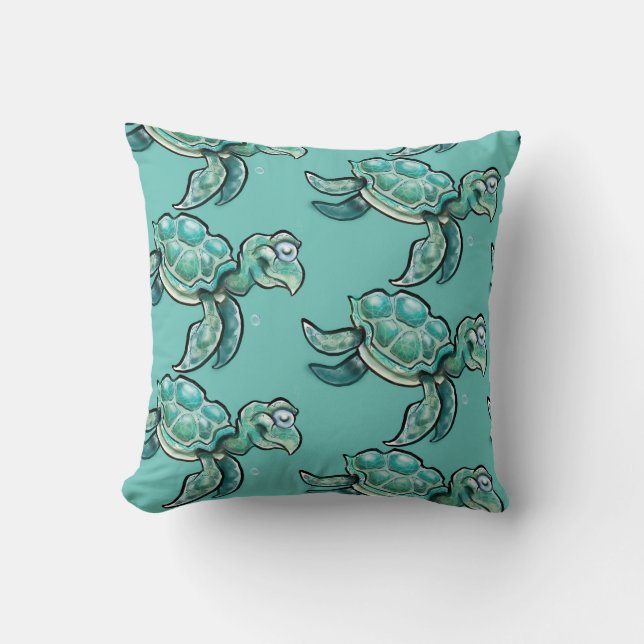 Sea Turtle Cushion (Front)