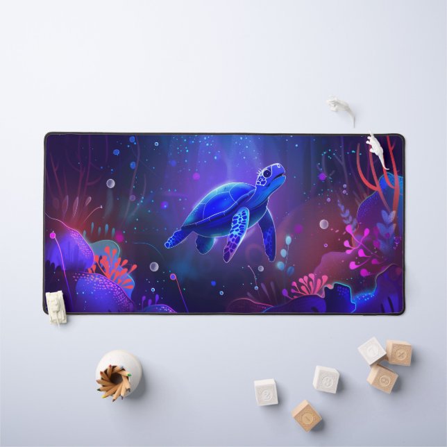 Sea Turtle Desk Mat (Kids Table)