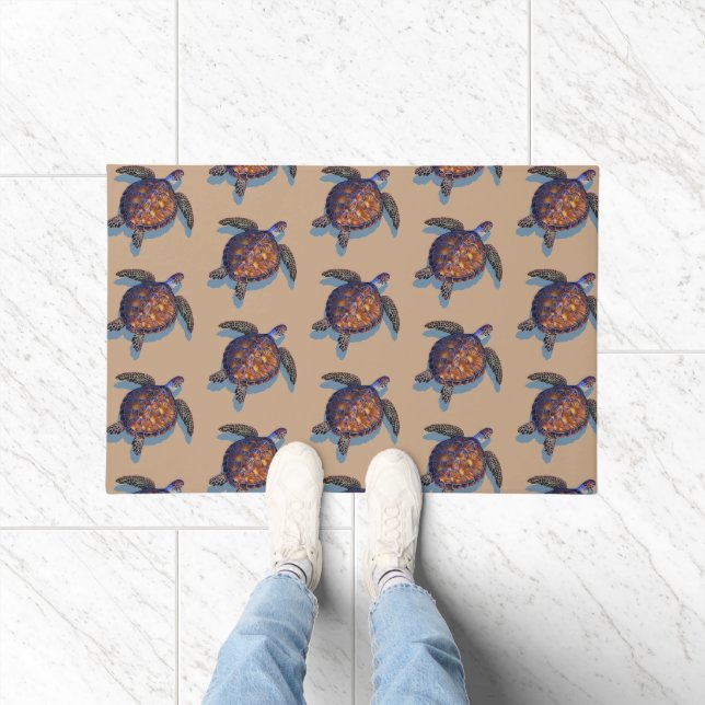 Sea turtle door mat (Indoor)