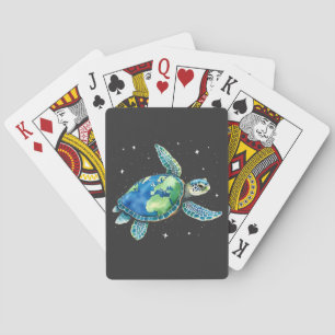 Sea Turtle Earth Day 2025 Sea Animals Playing Cards