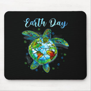 Sea Turtle Earth Day Natural Save The Earth Mens W Mouse Mat