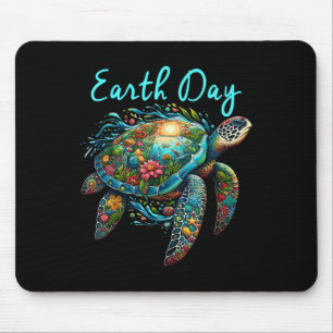 Sea Turtle Earth Day Save The Earth Mouse Mat