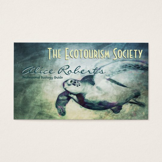 Sea Turtle / Ecology Guides Business Card Template