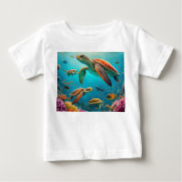 Sea Turtle Family Adventure T-shirt design