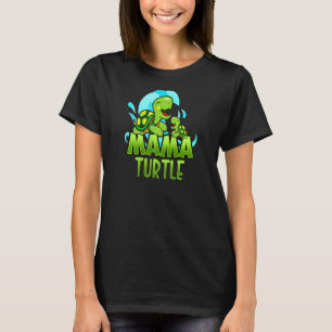 Sea Turtle Family Mama Child Mother Laughing Famil T-Shirt