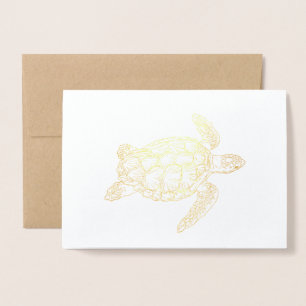 Sea Turtle Foil Card