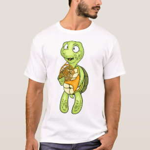 Sea Turtle French Horn Player Kids Music Horn T-Shirt