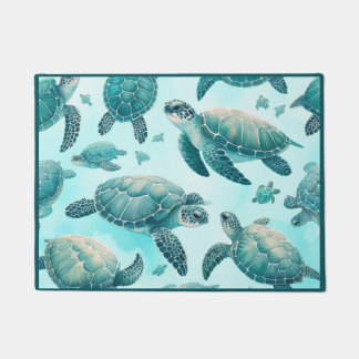 Sea Turtle Friends Doormat