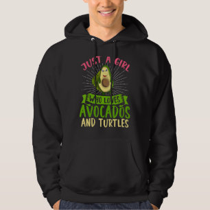 Sea Turtle Girls Avocado Women Ocean Animal Turtl Hoodie