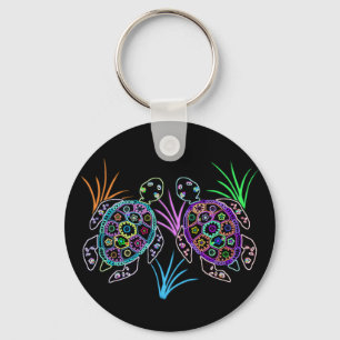 Sea Turtle Glow Key Ring