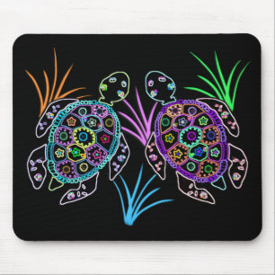 Sea Turtle Glow Mouse Mat