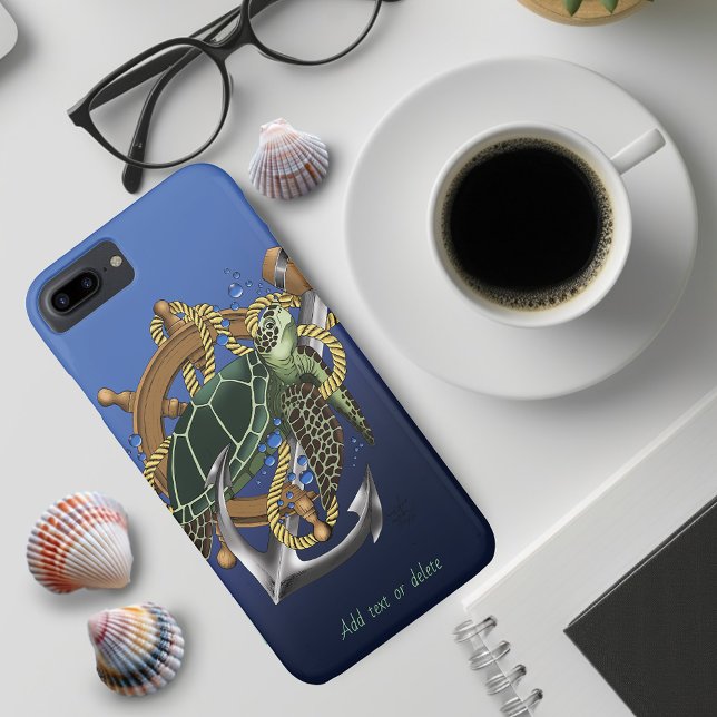 Sea Turtle Green Blue Case-Mate iPhone Case (Creator Uploaded)