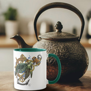 Sea Turtle Green Blue Mug
