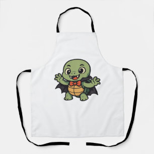 Sea Turtle Halloween Ghost Witch Hat Animal Lovers Apron