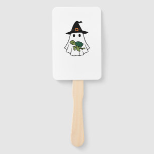 Sea Turtle Halloween Ghost Witch Hat Animal Lovers Hand Fan