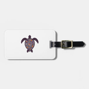 Sea Turtle Halloween Spider-web Pumpkin Ghost Hall Luggage Tag
