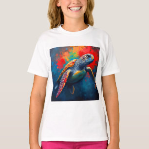 Sea Turtle in Deep Sea T-Shirt