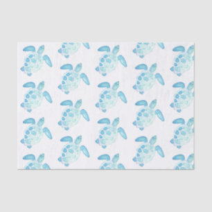 Sea Turtle in pastels Tissue Paper