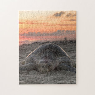 Sea Turtle in the Sand Jigsaw Puzzle