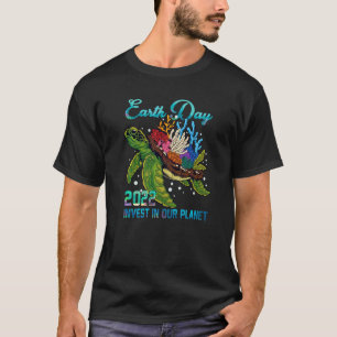 Sea Turtle Invest In Our Planet World Environment T-Shirt