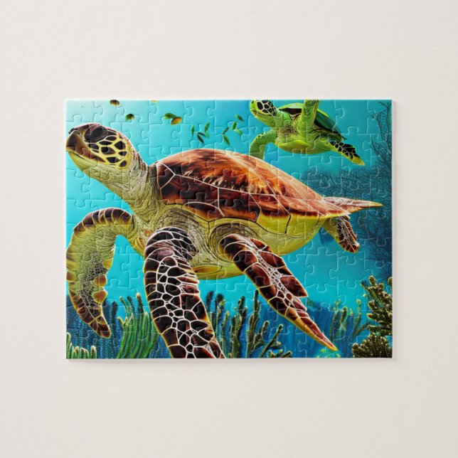 Sea Turtle  Jigsaw Puzzle (Horizontal)