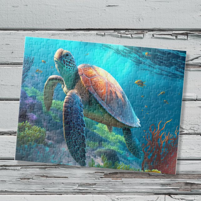 Sea turtle jigsaw puzzle (Creator Uploaded)