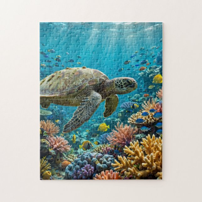 Sea Turtle Jigsaw Puzzle (Vertical)