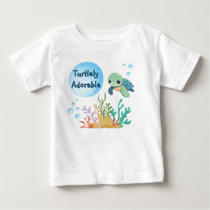 Sea Turtle Little Hatchling Turtley Adorable Baby T-Shirt