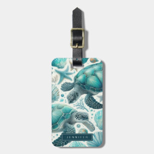 Sea Turtle Luggage Tag
