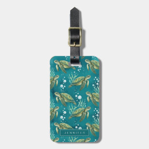 Sea Turtle Luggage Tag