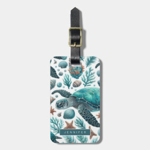 Sea Turtle Luggage Tags