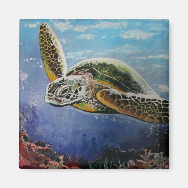 Sea Turtle Magnet (Front)