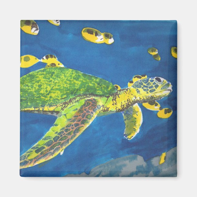 Sea Turtle Magnet (Front)