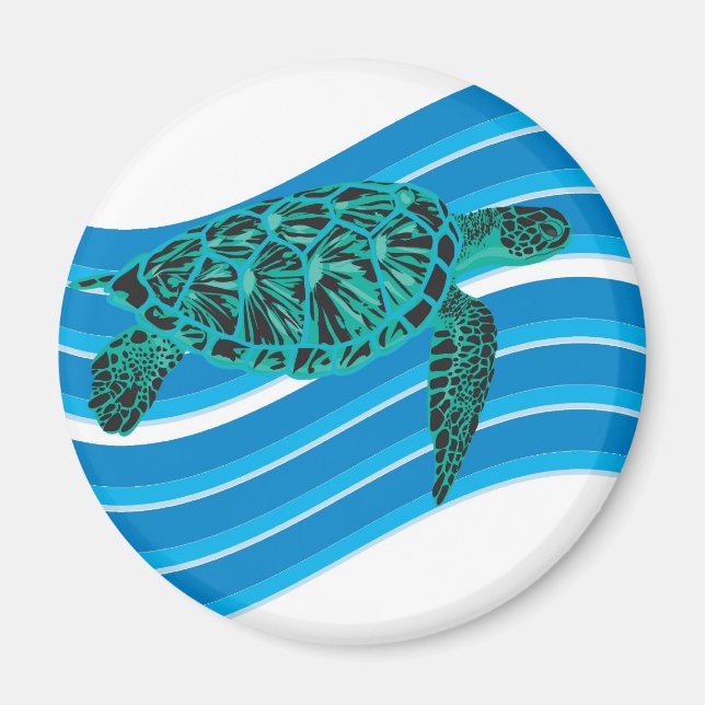 Sea Turtle Magnet (Front)