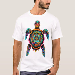 Sea Turtle Mandala Sea Ocean Animal Artwork Boho T-Shirt