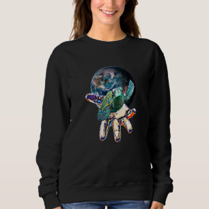 Sea Turtle Motif Sea Animals Ocean Turtles Colorfu Sweatshirt