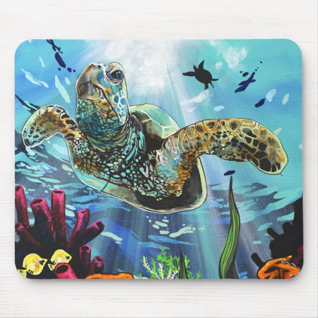 Sea Turtle Mouse Mat (Front)
