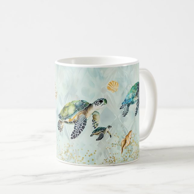 Sea Turtle Mug (Front Right)