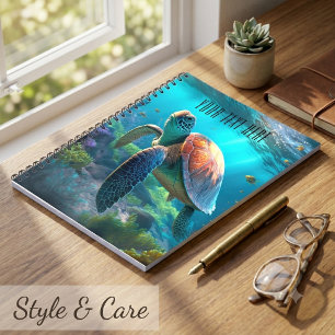 Sea Turtle Nature Notebook – Personalised Title
