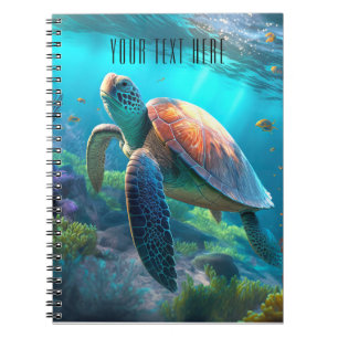 Sea Turtle Nature Notebook – Personalised Title