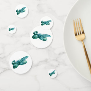 Sea Turtle Nautical Painting Party Confetti