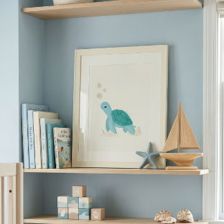 Sea Turtle Nursery Art Print | Take It Slow