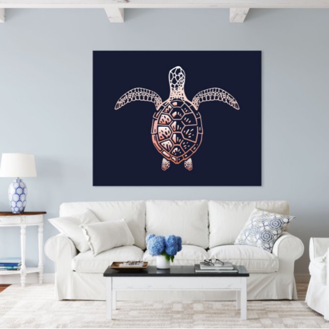Sea Turtle Ocean Animal Wall Art Poster Print (Sea Turtle Ocean Animal Wall Art Poster Print by TinkPrints.)