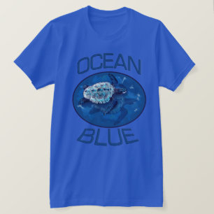 Sea Turtle Ocean Blue American Apparel T-shirt